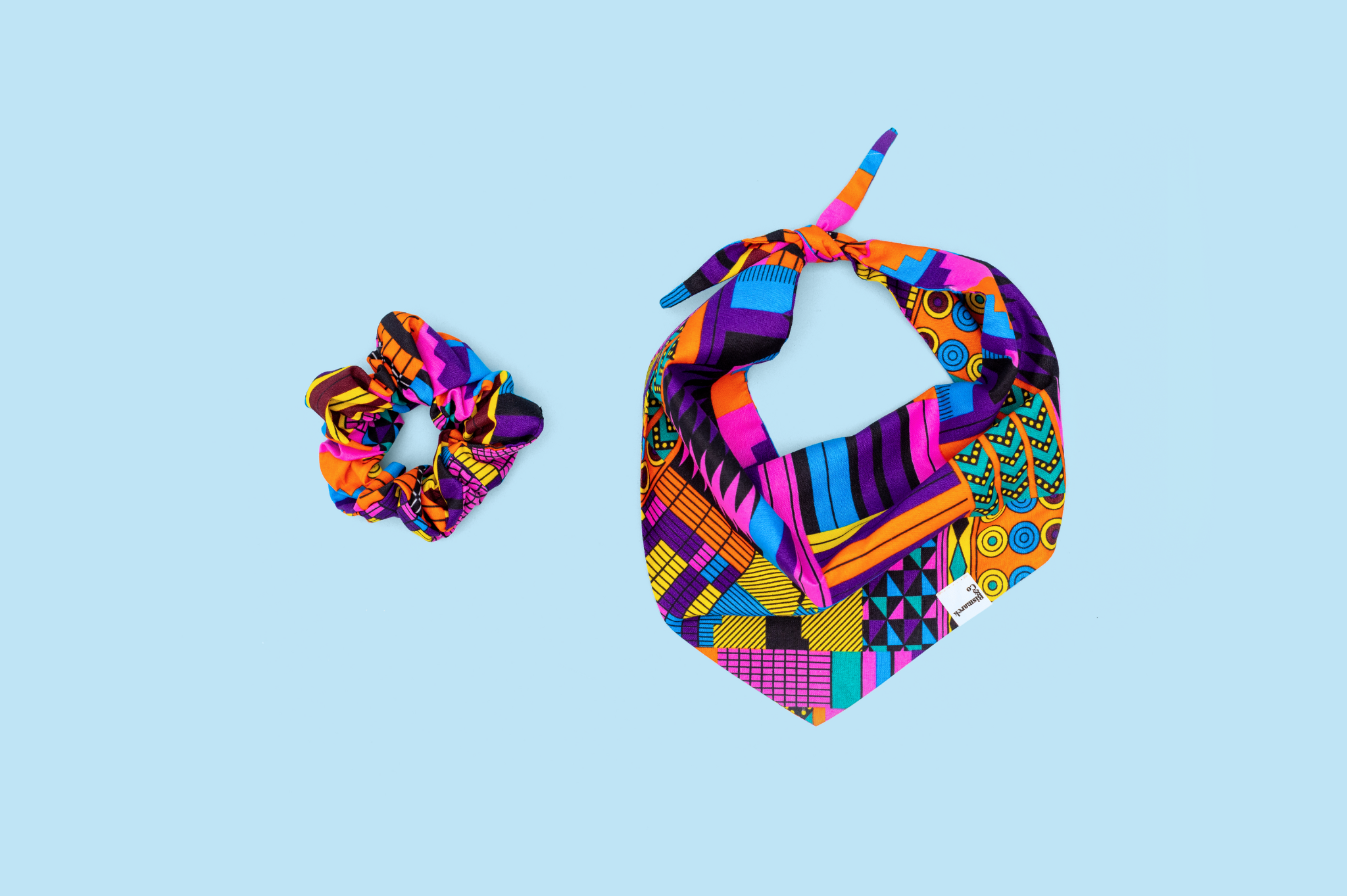 Bandana & Scrunchie Set 80s Style