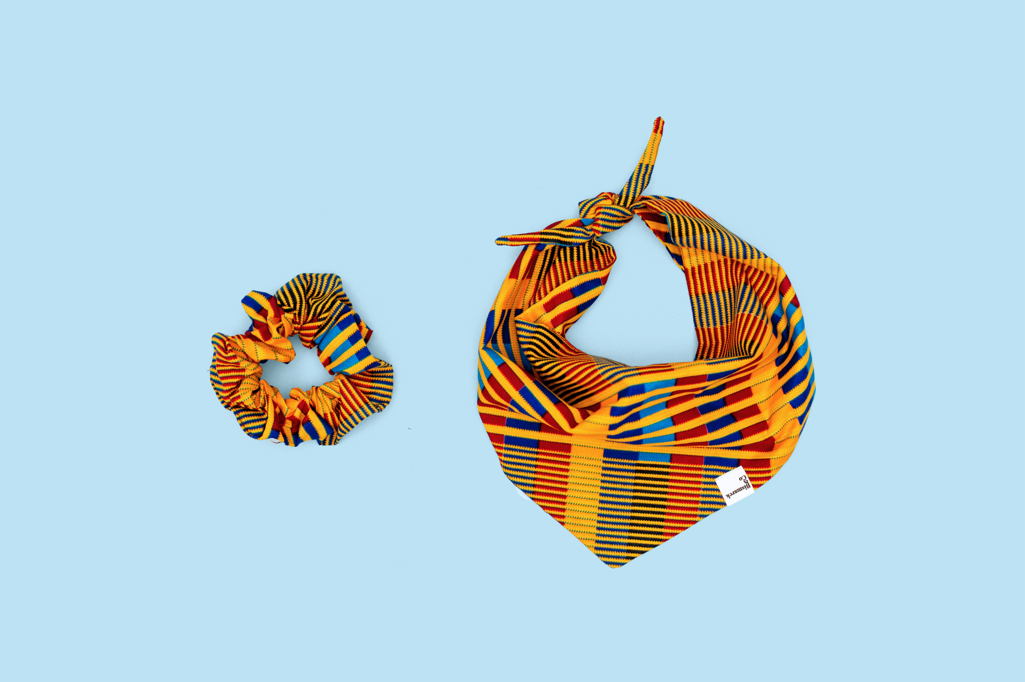 Bandana & Scrunchie Set in African Sun