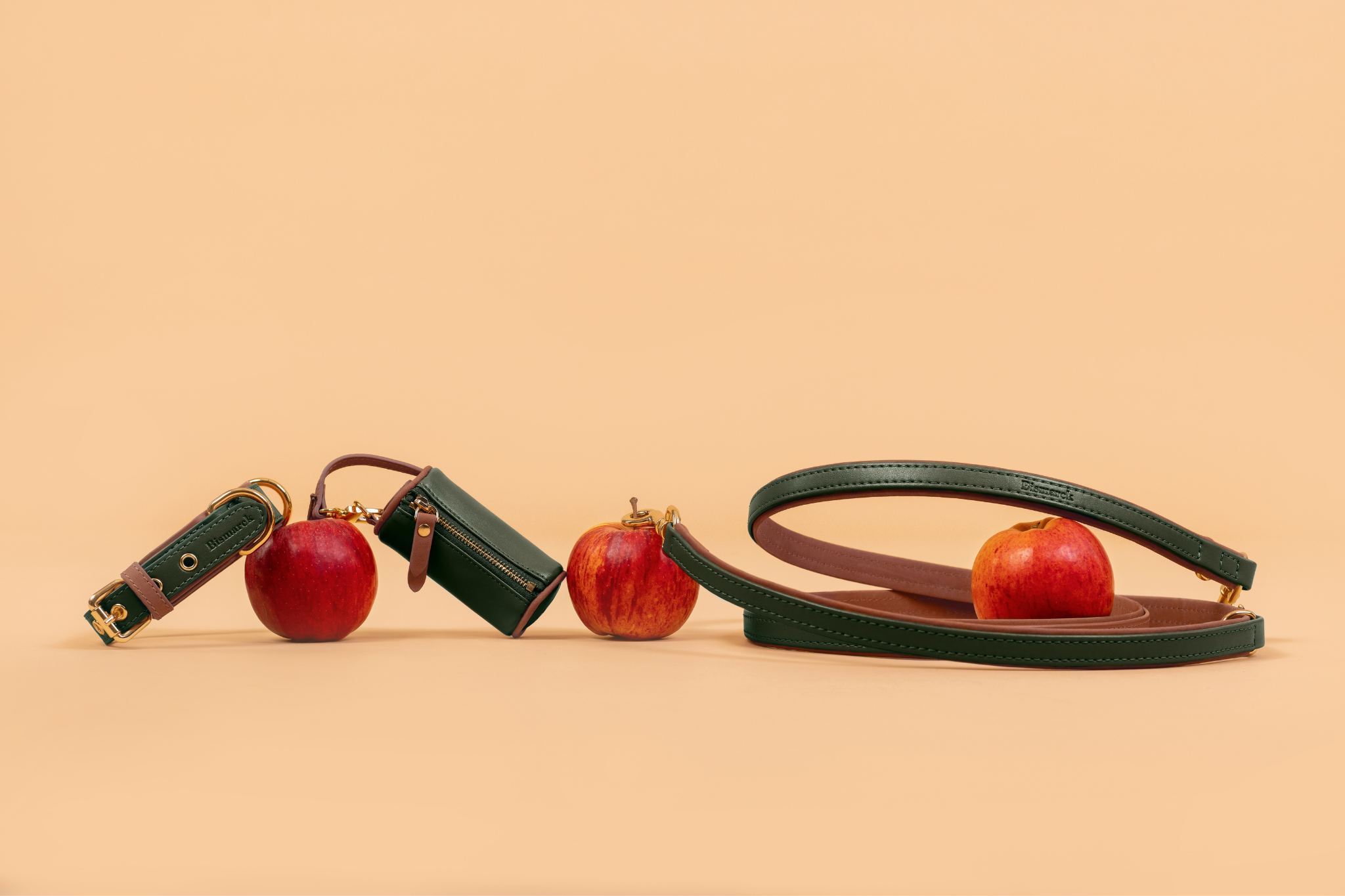 Apple Leather Walking Set in Winter Green