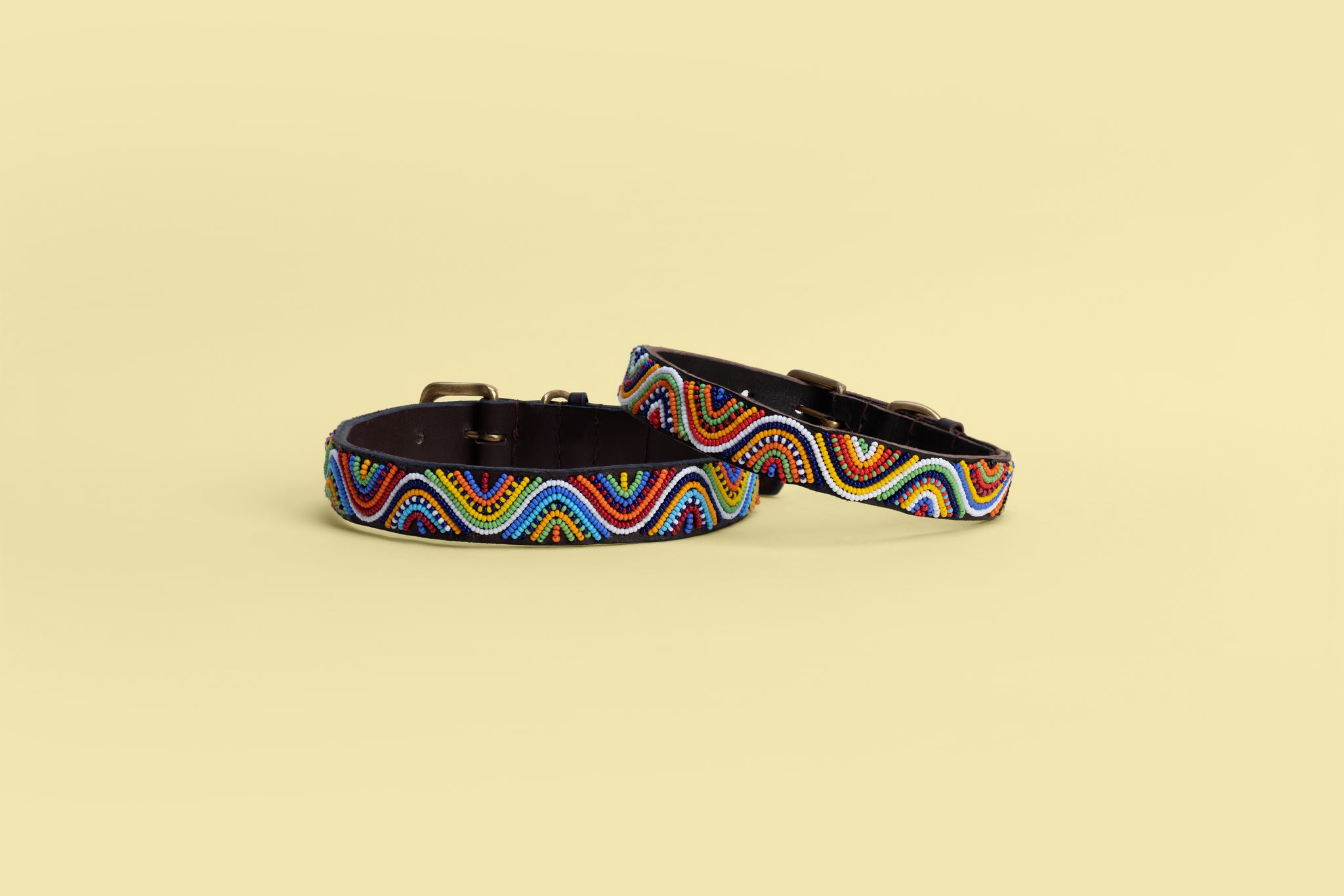 Beaded Collar | Rainbow Wave